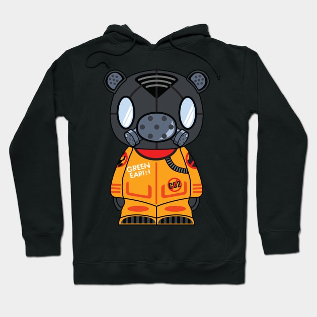 Masked Bear Hoodie by zoneo